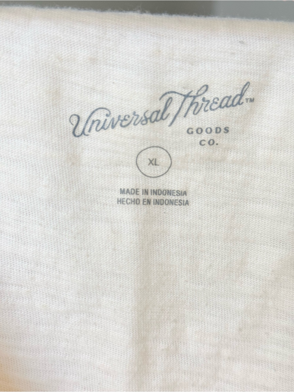 Universal Thread Cream Ruffle Tee - Picture 2 of 2